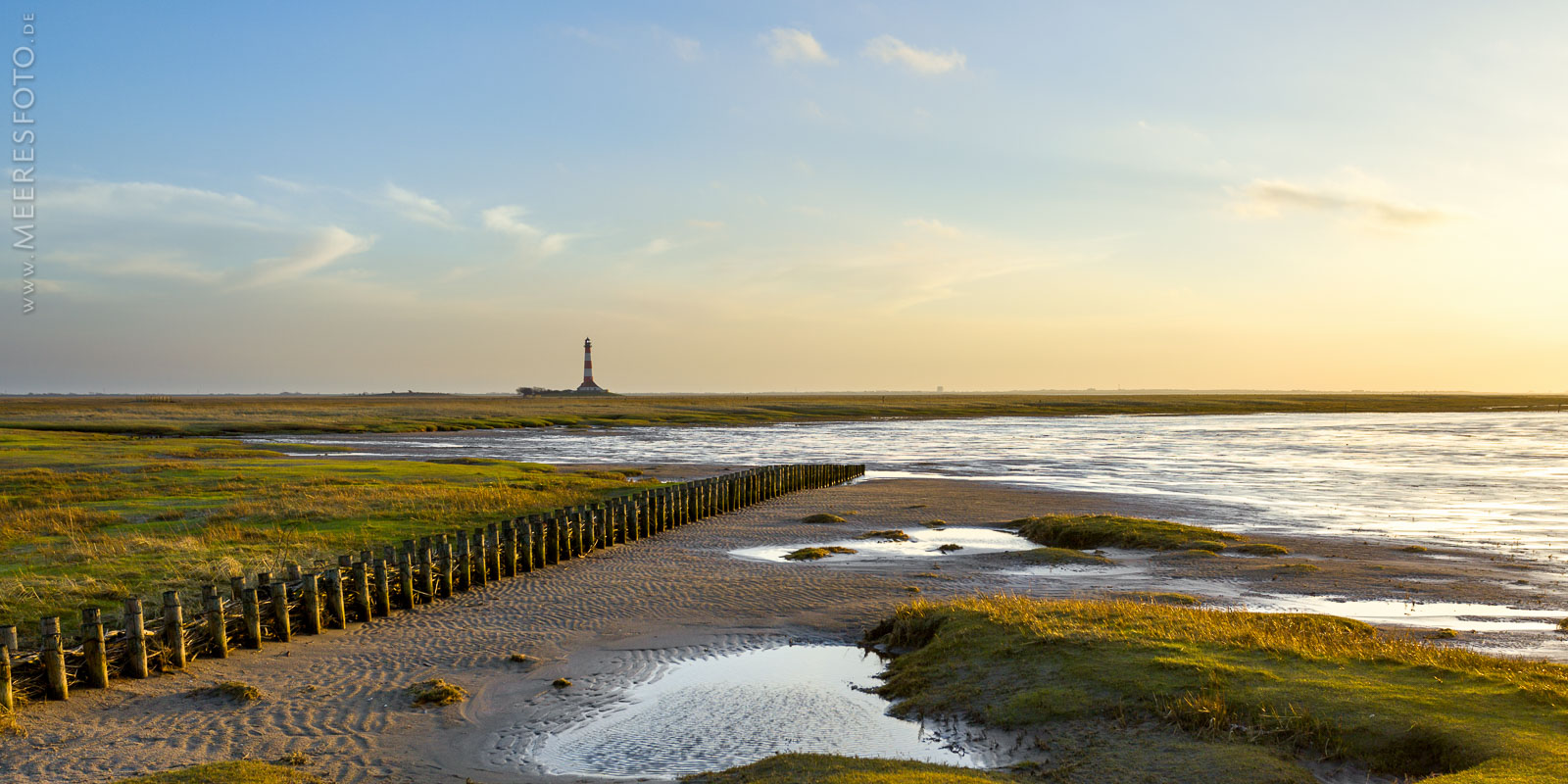 Westerhever im Abendlicht